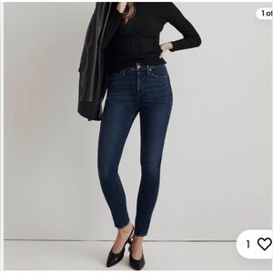 Madewell 10” high rise skinny jeans